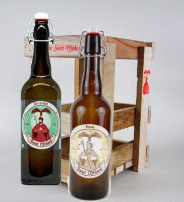 Coffret Bière Blonde/Bière de Noël 6 x 75cl Saint Médard