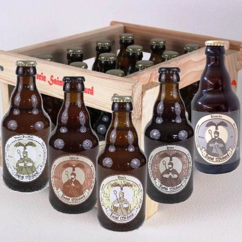 Coffret Bières des 5 recettes 12 x 33cl Saint Médard