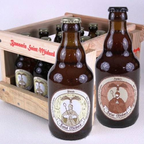 Coffret Bières Blonde/Ambrée 12 x 33cl Saint Médard